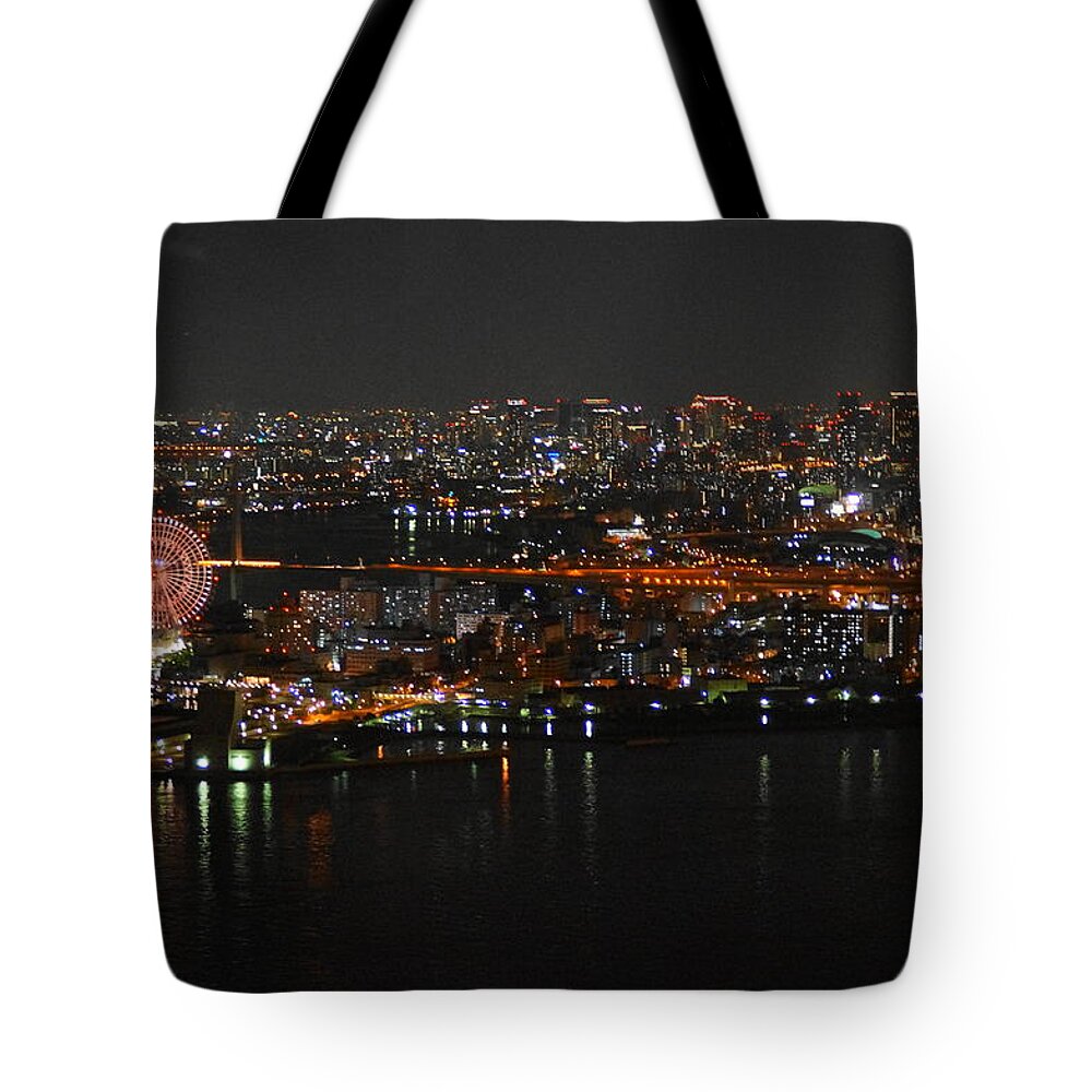 Osaka Prefecture Tote Bag featuring the photograph Osaka City by Mrockdaimajin
