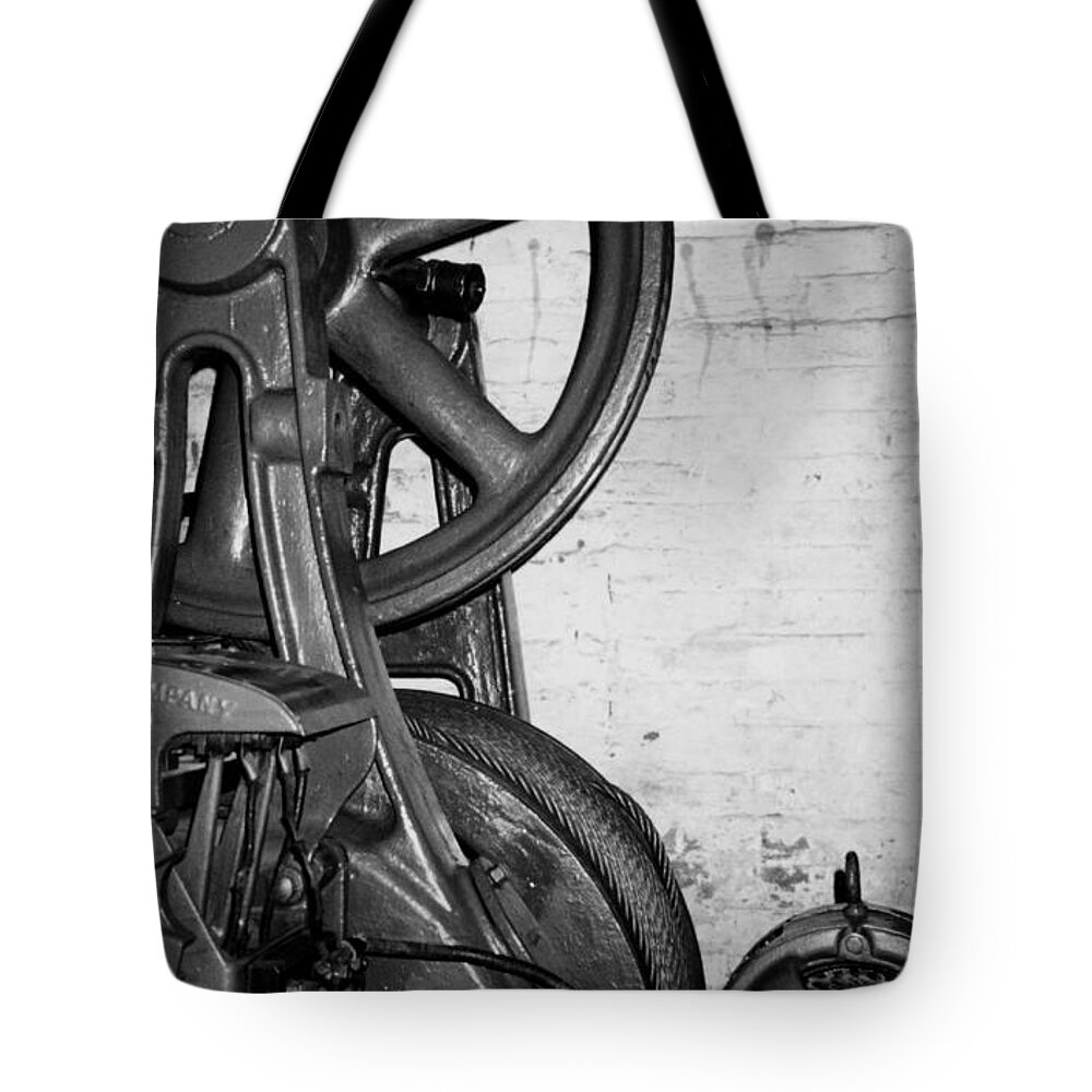 Elevator Tote Bag featuring the photograph Otis by Mary Bedy