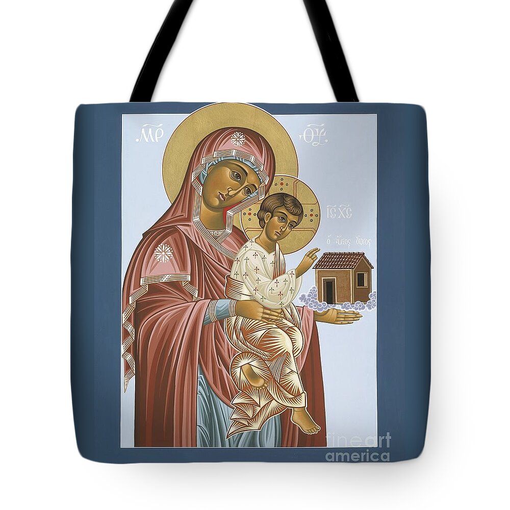 Icons Tote Bag featuring the painting Our Lady of Loretto 033 by William Hart McNichols