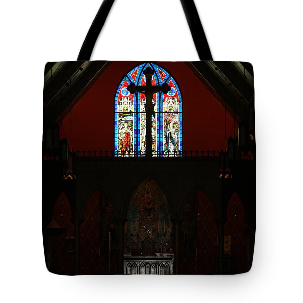Altar Tote Bag featuring the photograph Our Lady of the Atonement by Ed Gleichman