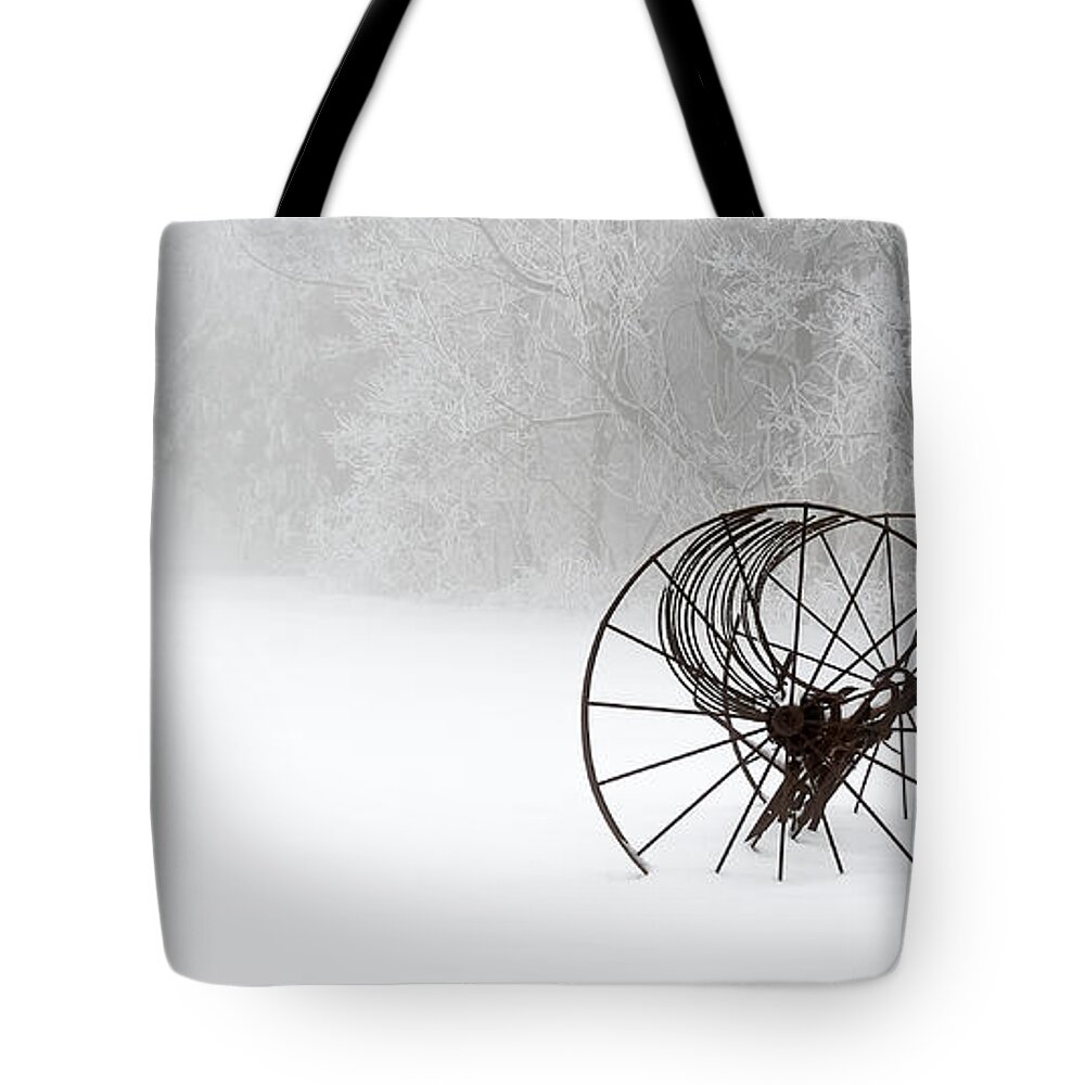 Blue Ridge Parkway Tote Bag featuring the photograph Out of the Mist a Forgotten Era II by Greg Reed