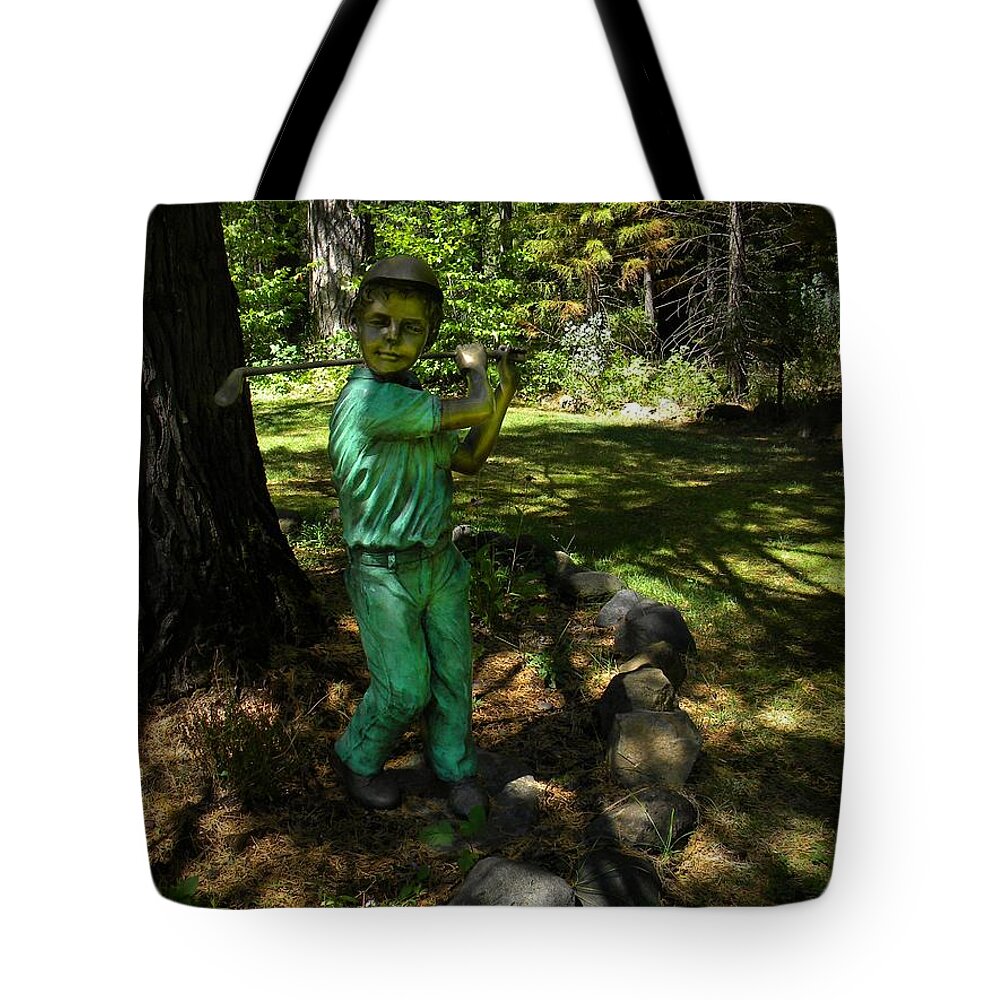 Golf Tote Bag featuring the photograph Out Of The Rough by Frank Wilson
