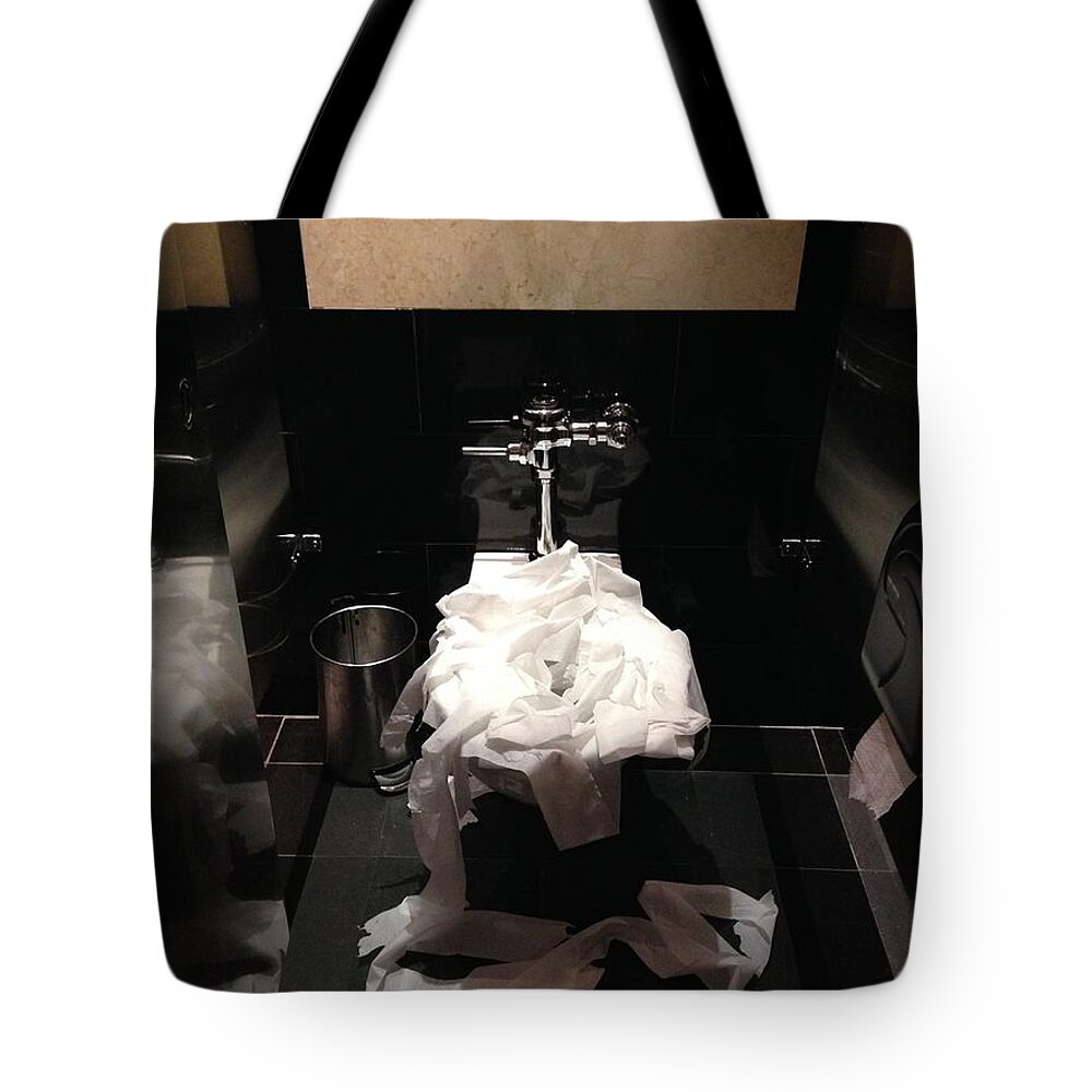 Toilet Tote Bag featuring the photograph Overkill by Deena Withycombe