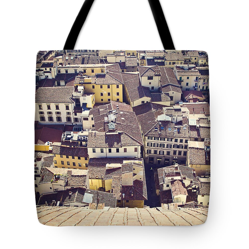 Firenze Tote Bag featuring the photograph Overlooking Florence by Melanie Alexandra Price