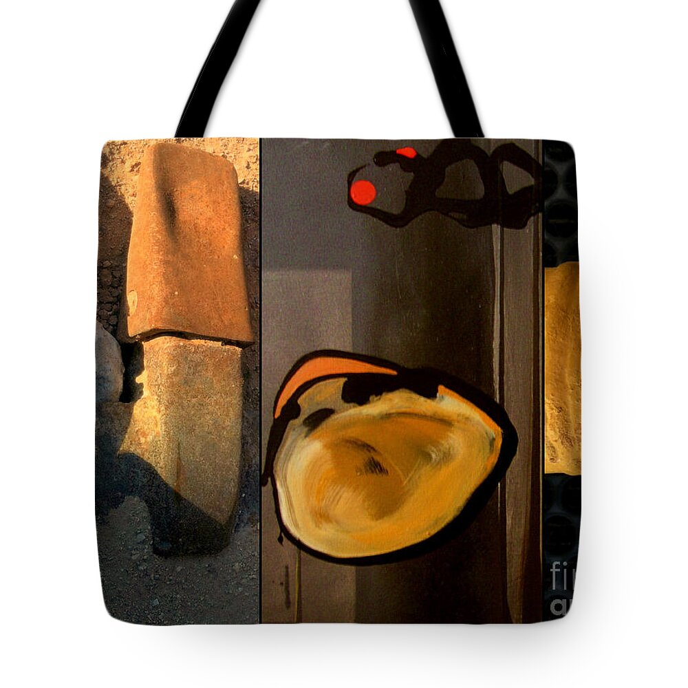 Abstract Tote Bag featuring the painting p HOTography 140 by Marlene Burns