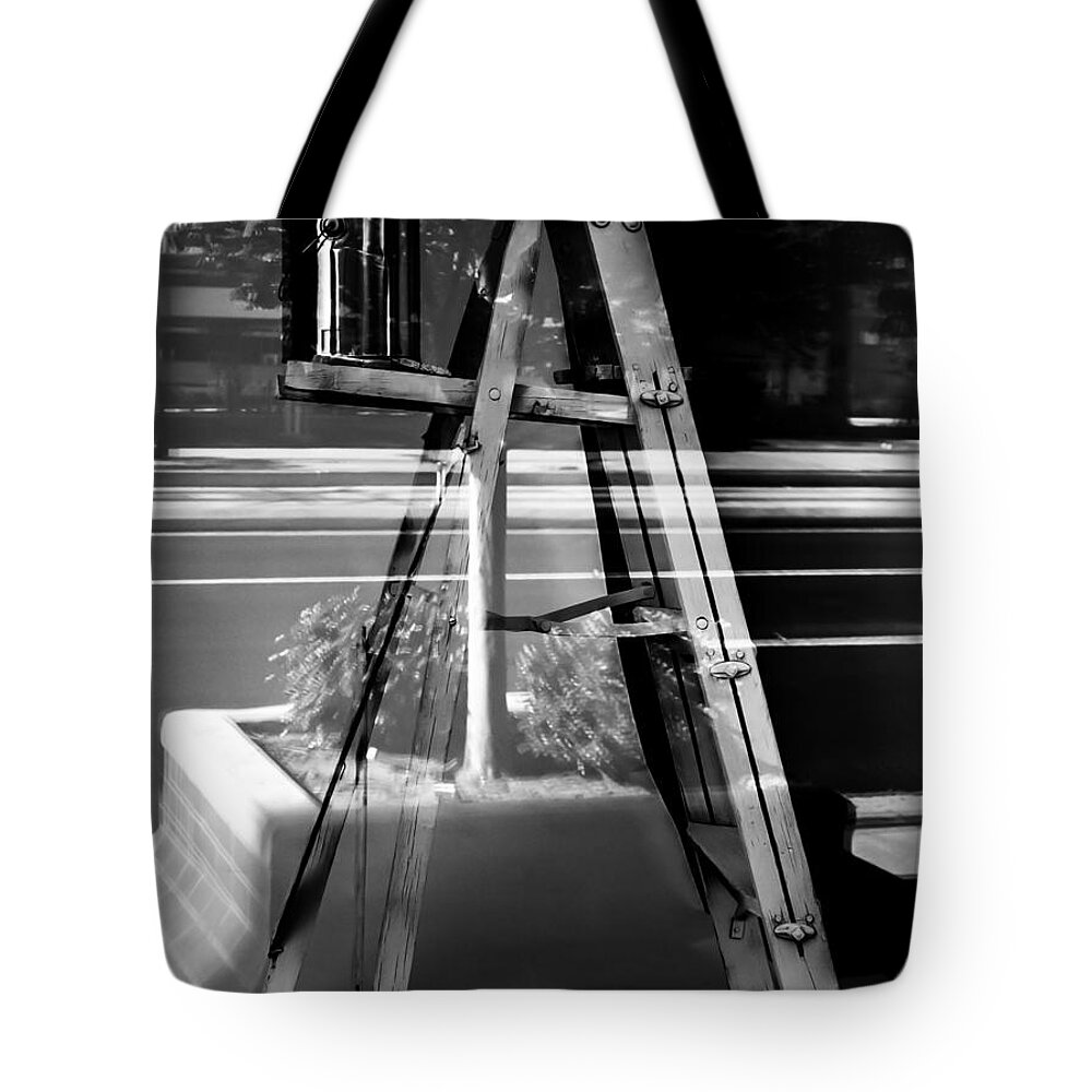 Abstracts Tote Bag featuring the photograph Painted Illusions - Abstract by Steven Milner