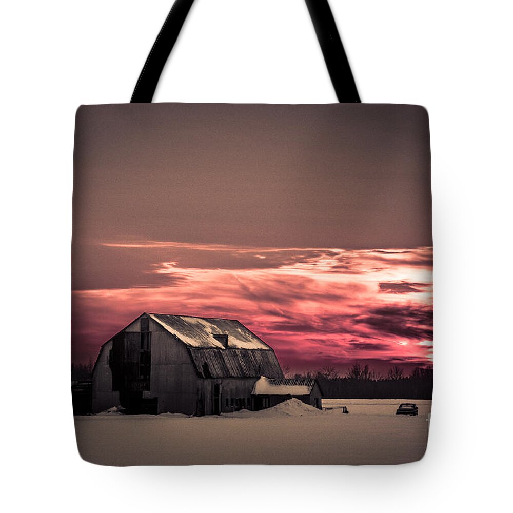 Sunset Tote Bag featuring the photograph Painted Skies by Bianca Nadeau