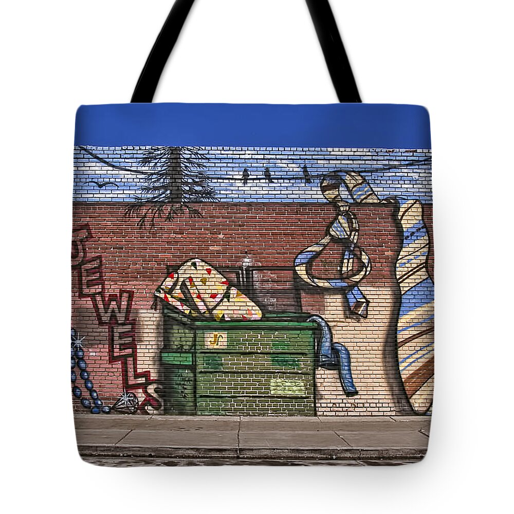 Street Art Tote Bag featuring the photograph Jewels by Maria Coulson