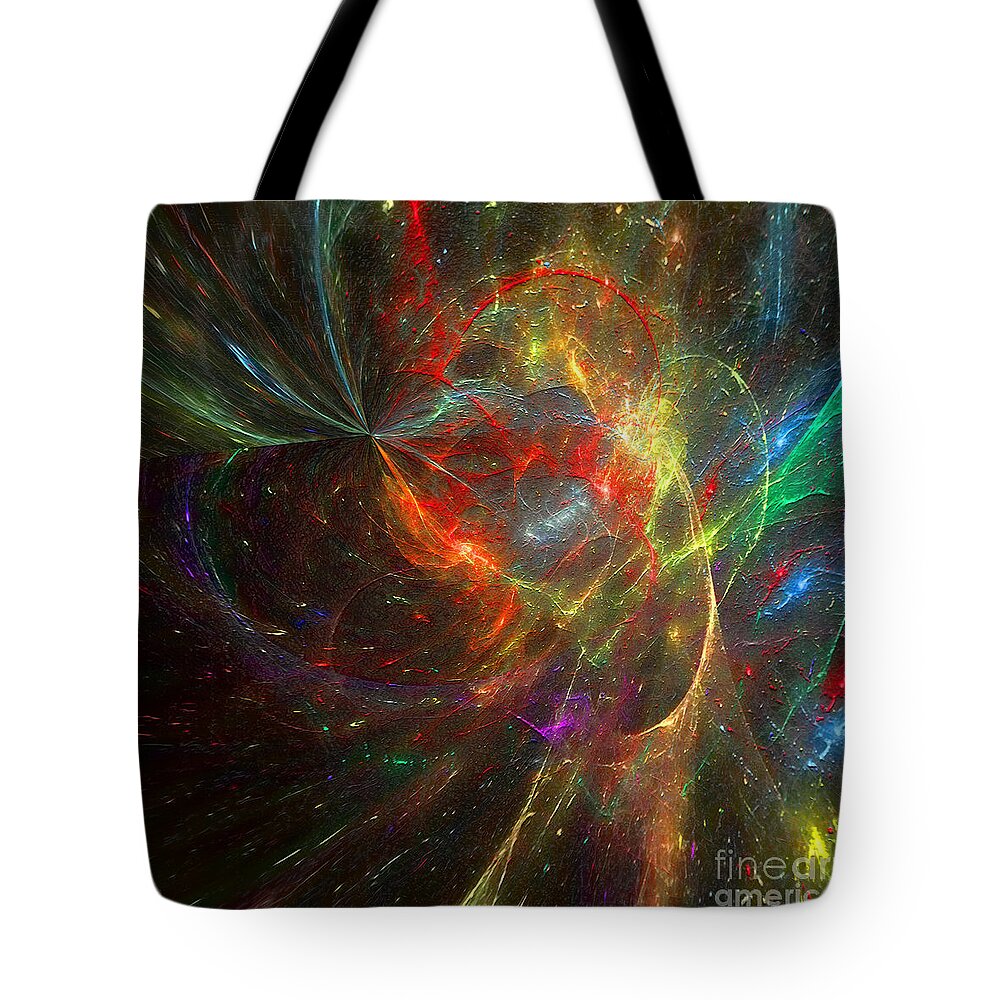 Hotel Art Tote Bag featuring the digital art Painting the Heavens by Margie Chapman