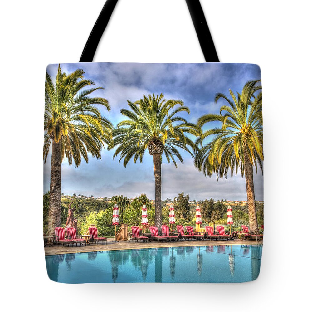 Adventure Tote Bag featuring the photograph Palm Trees Swaying In The Wind by Heidi Smith