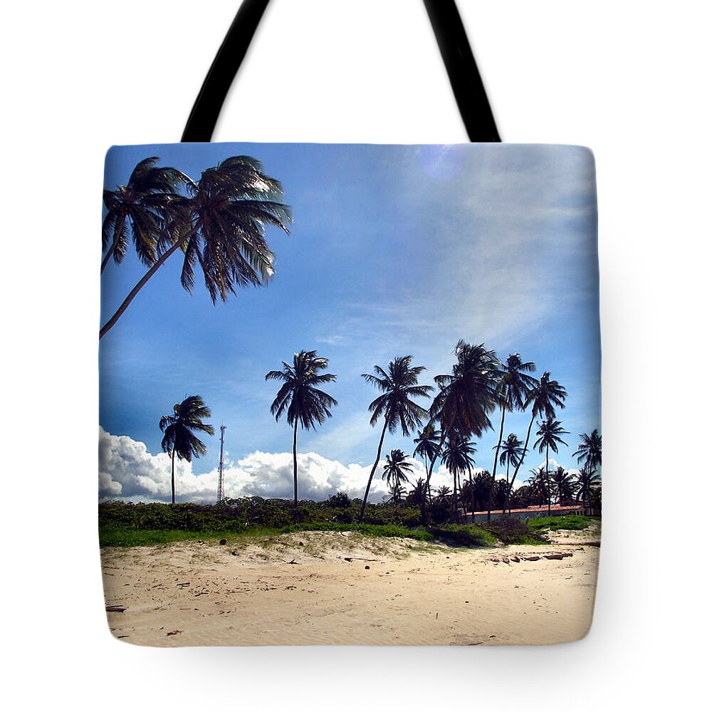 Scenics Tote Bag featuring the photograph Palmeiras by Marcia Rosa