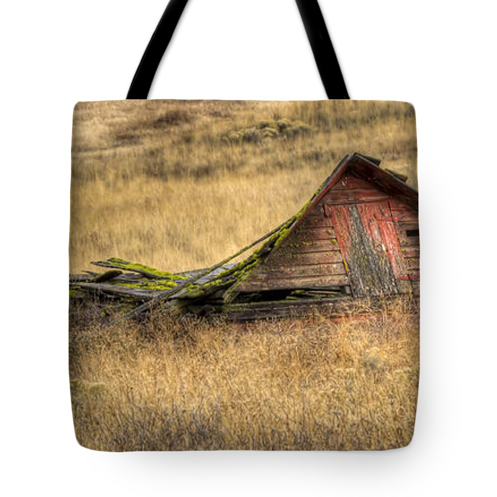Derelict Building Tote Bag featuring the photograph Pancake Barn by Jean Noren