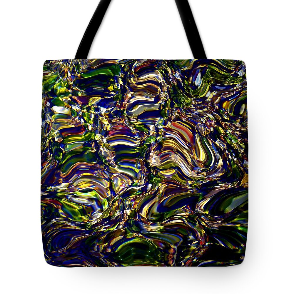 Abstract Tote Bag featuring the photograph Pandemonium Abstract by Deena Stoddard