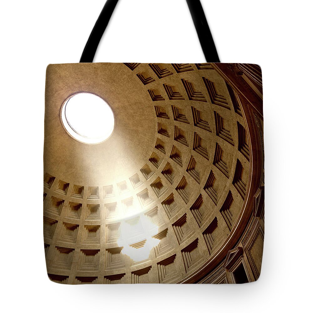 Roman Tote Bag featuring the photograph Pantheon, Interior. Rome, Italy by Blueplace