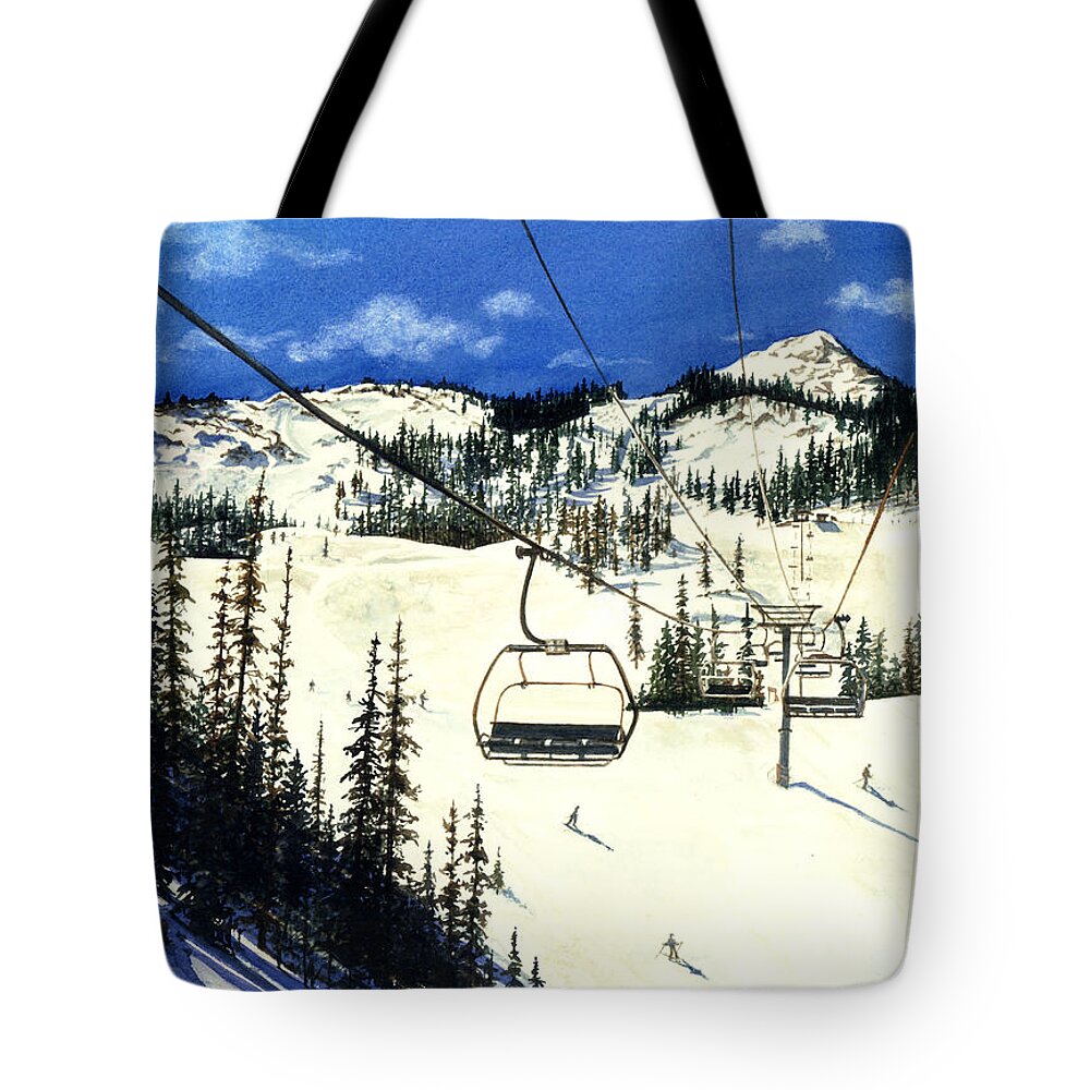 Water Color Paintings Tote Bag featuring the painting Paradise Bowl by Barbara Jewell