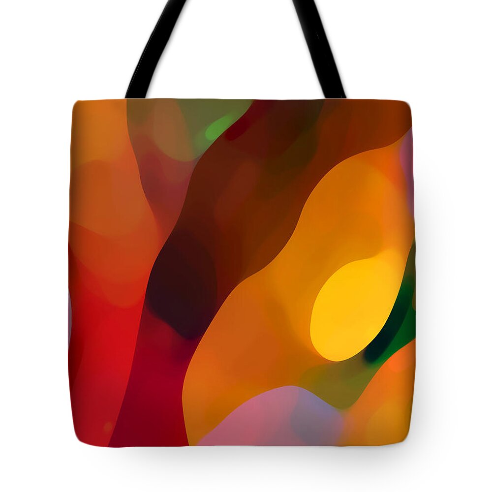 Abstract Art Tote Bag featuring the painting Paradise Found 3 by Amy Vangsgard