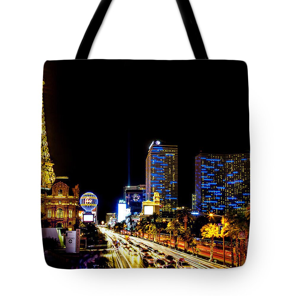 Las Vegas Tote Bag featuring the photograph Welcome to Vegas by Az Jackson