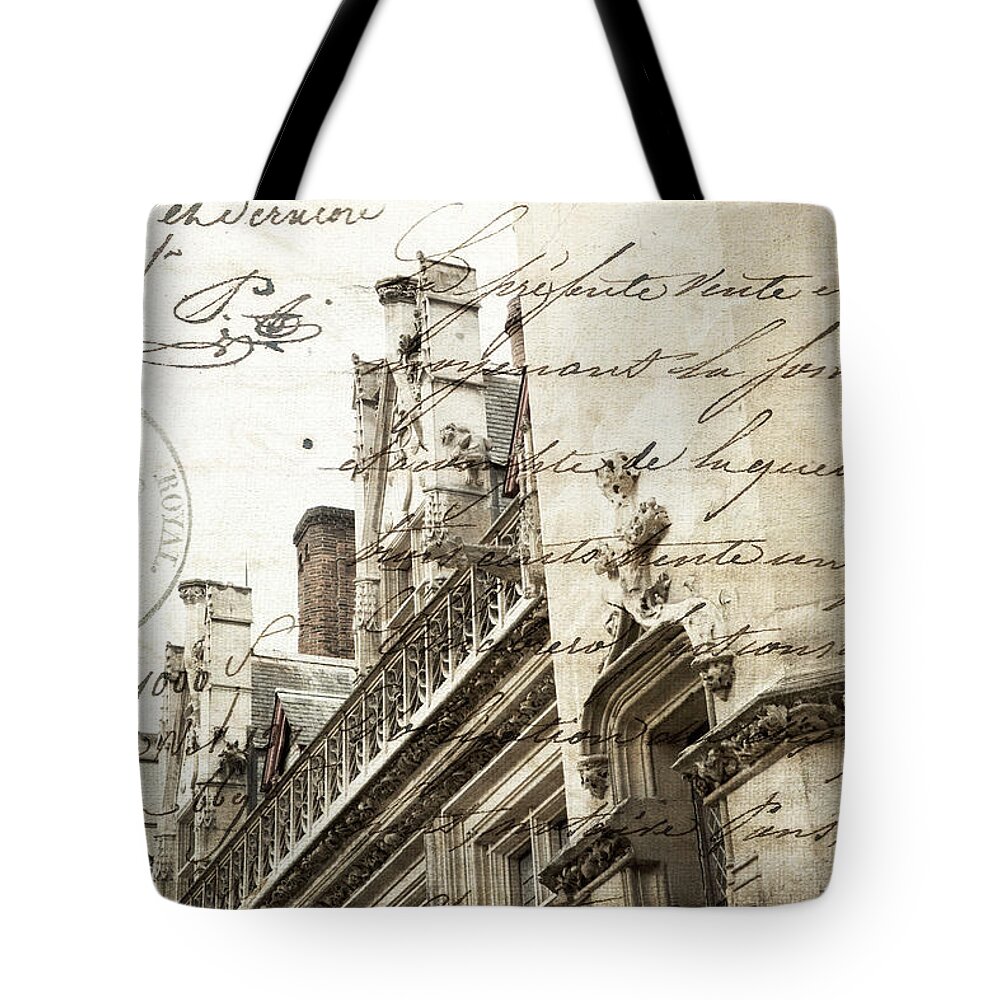 Evie Tote Bag featuring the photograph Paris Theme by Evie Carrier