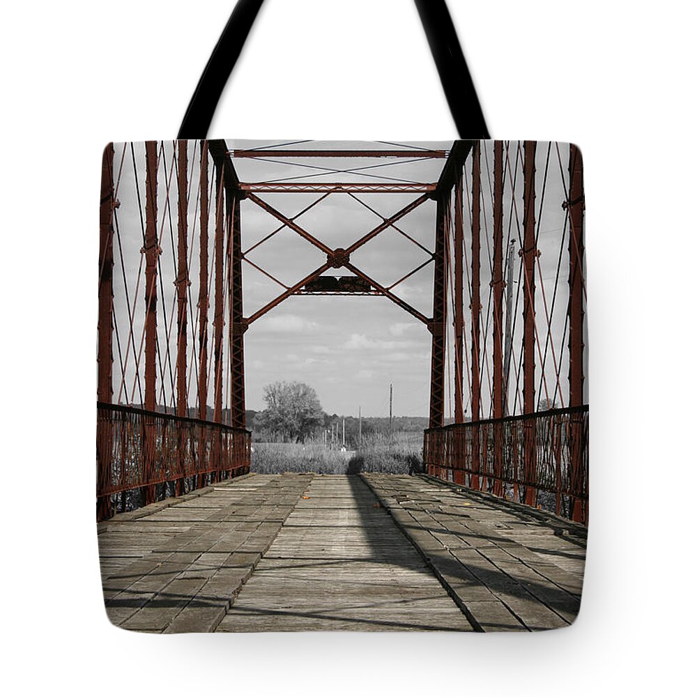Unique Tote Bag featuring the photograph Parke Truss by Dylan Punke