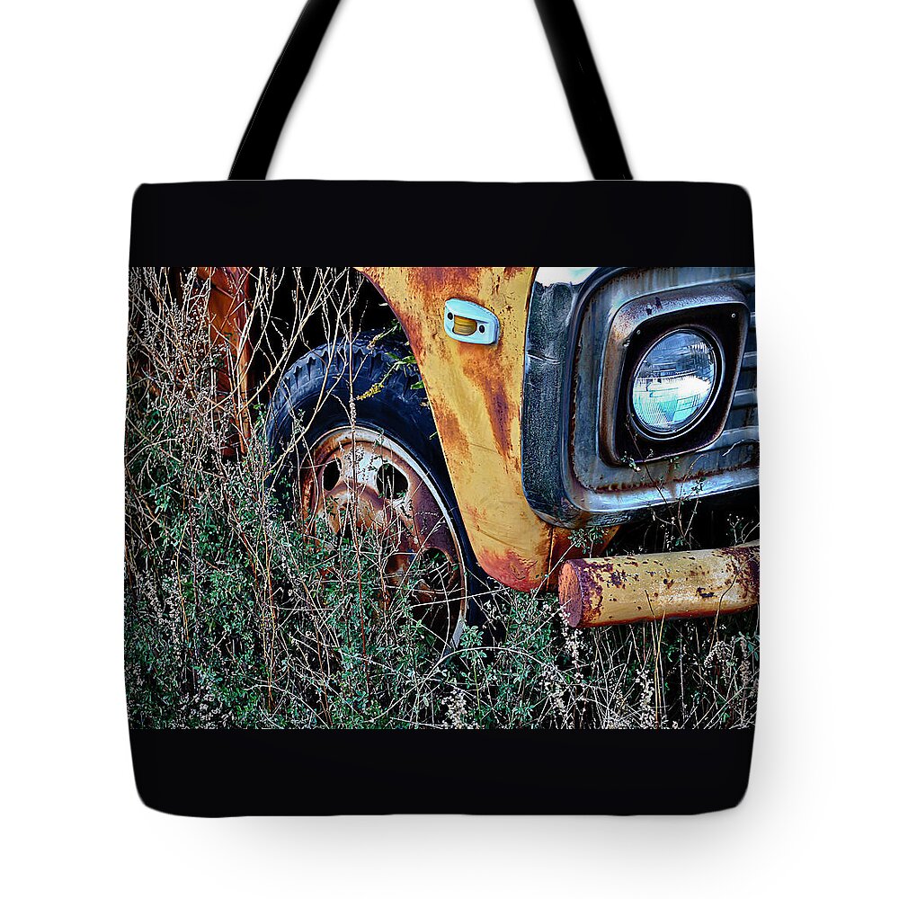 Parked Fuel Oil Truck Tote Bag featuring the photograph Parked Fuel Oil Truck by Greg Jackson