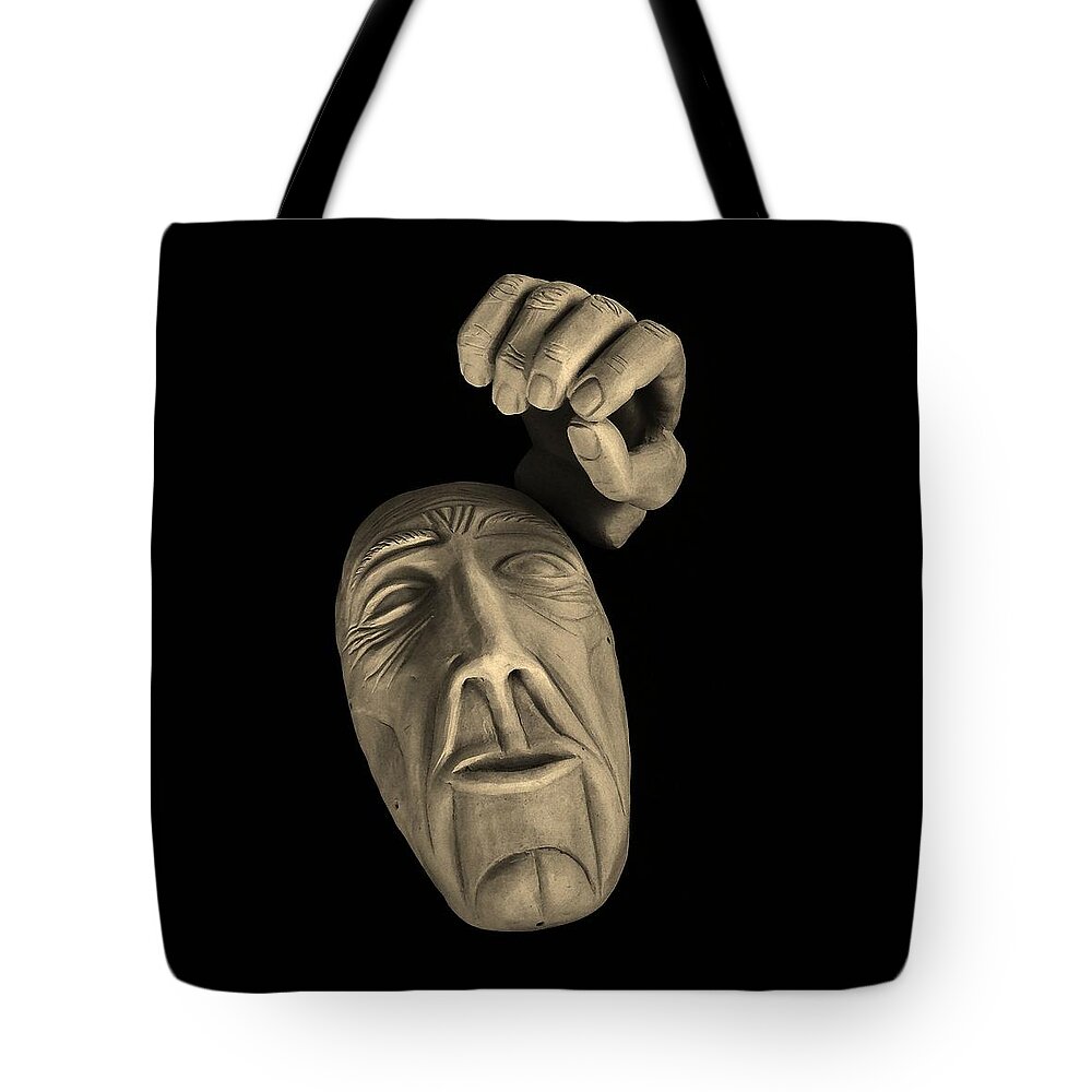 Sculpture Tote Bag featuring the sculpture Parts of the Whole by Barbara St Jean