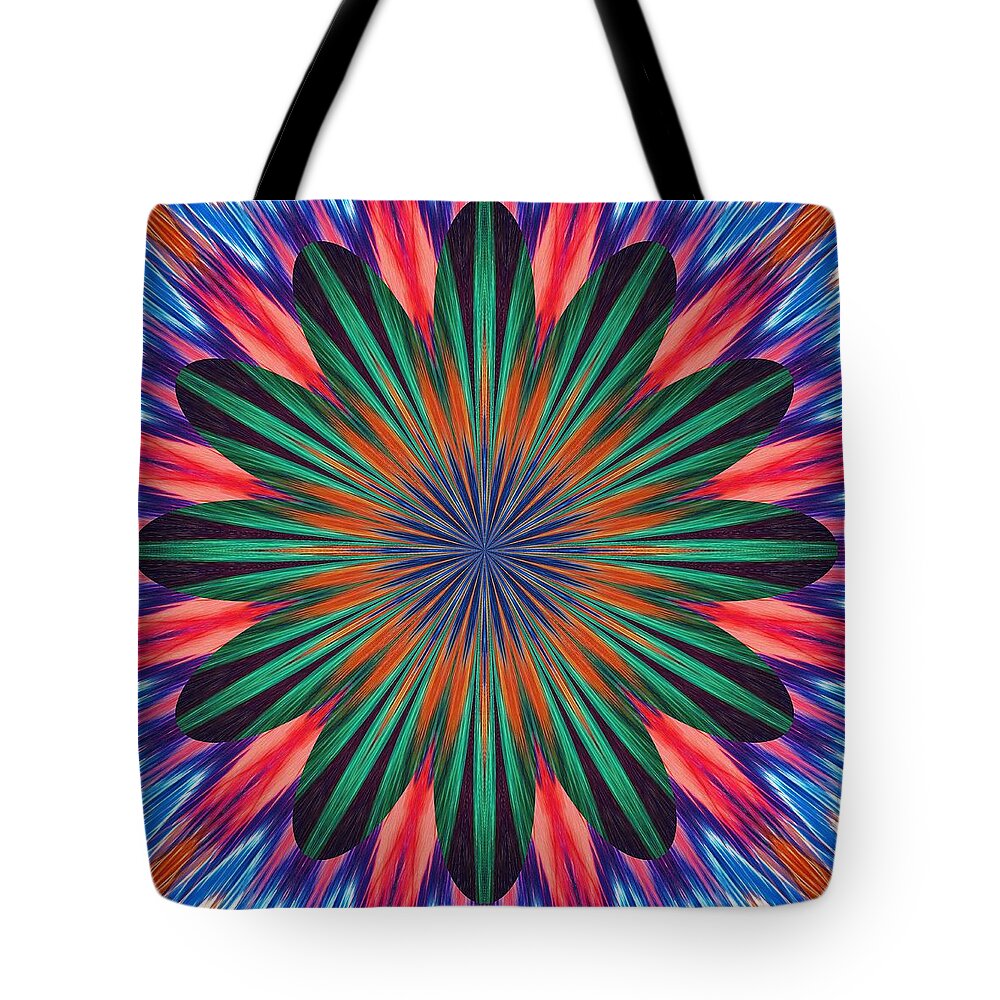 Passion Tote Bag featuring the digital art Passion Flower On Venus by Alec Drake
