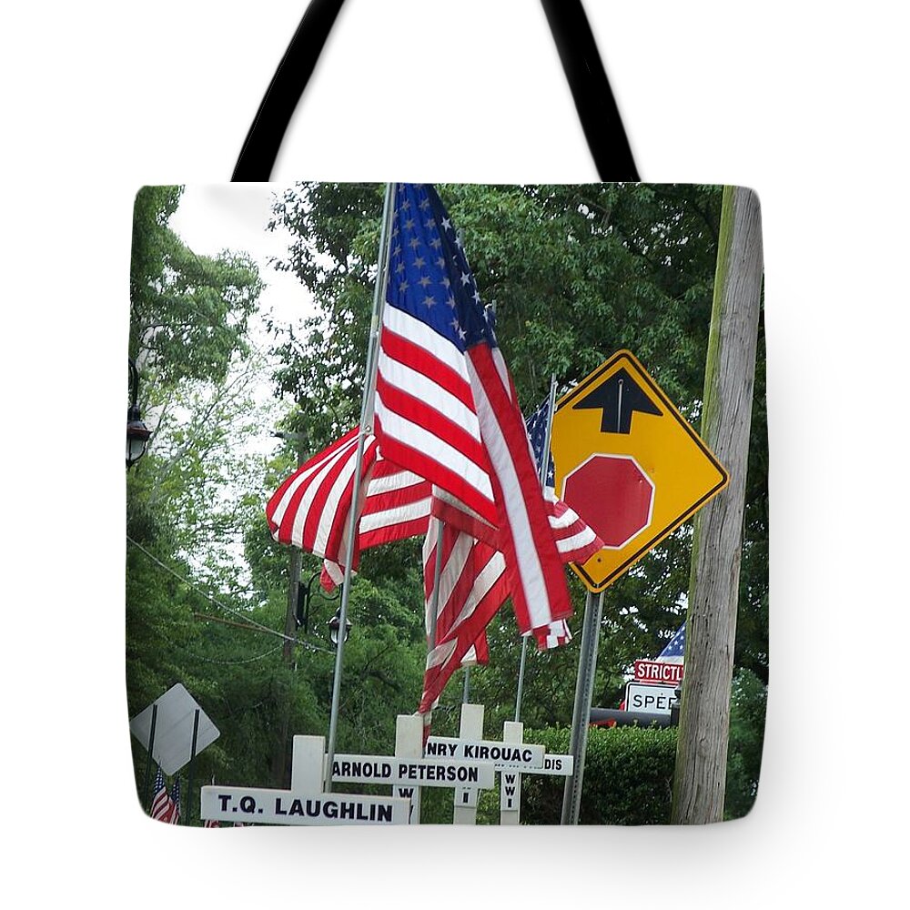 Hero Tote Bag featuring the photograph Past Heros by Marilyn Zalatan