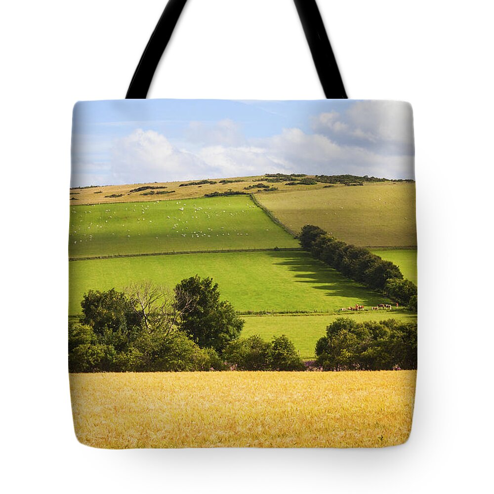 Agriculture Tote Bag featuring the photograph Pastoral Scene by Diane Macdonald