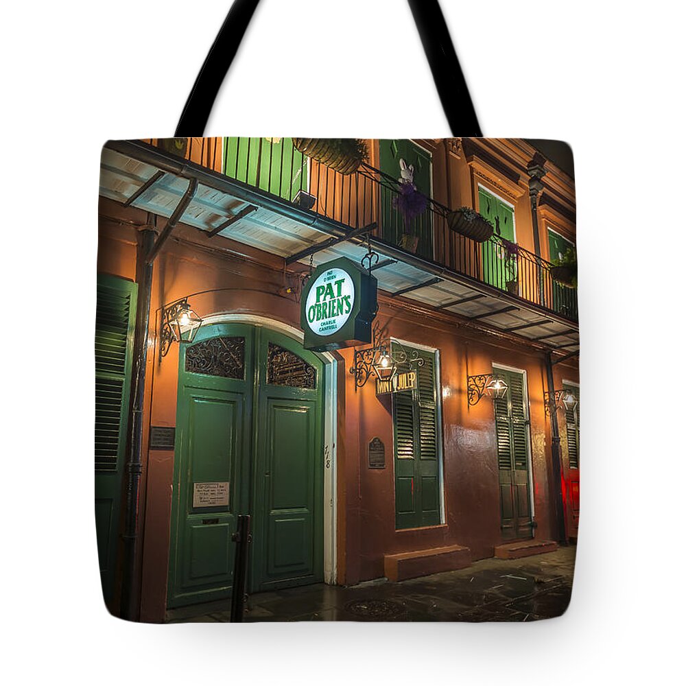 Pat O�brien�s Tote Bag featuring the photograph Pat OBriens New Orleans by David Morefield