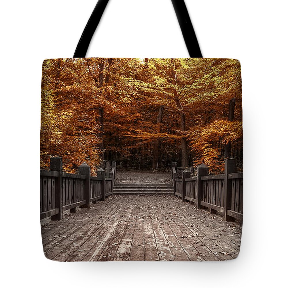 Landscape Tote Bag featuring the photograph Path to the Wild Wood by Scott Norris
