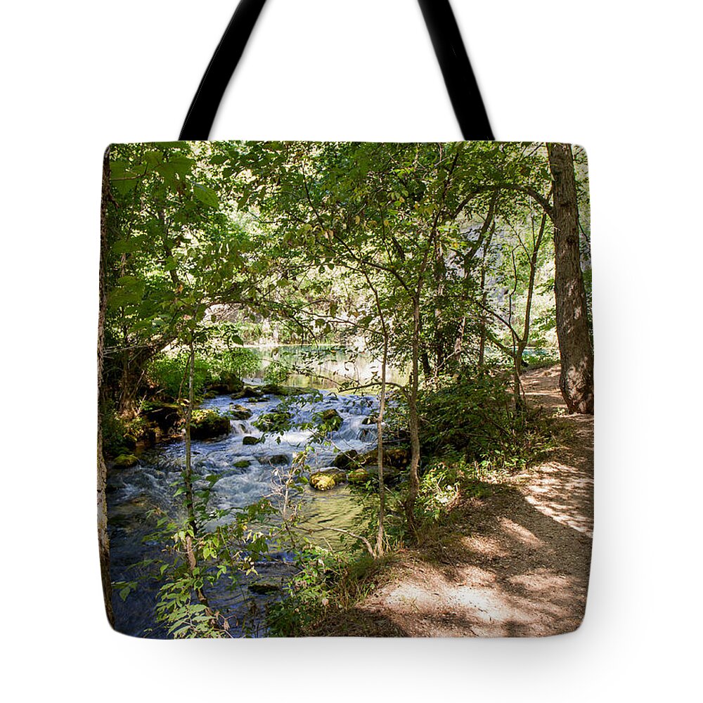 Outdoors Tote Bag featuring the photograph Pathway Along the Springs by John M Bailey