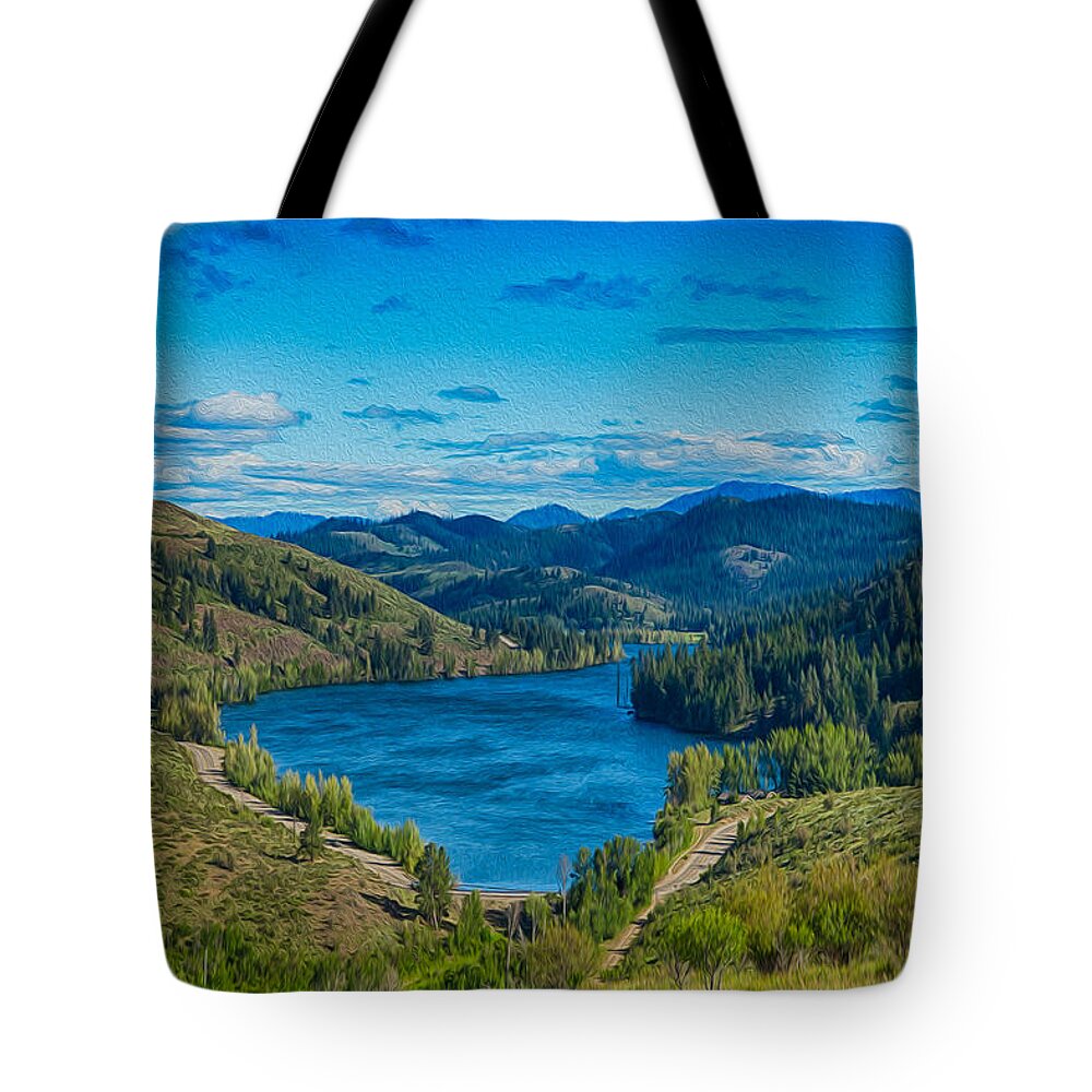 Patterson Lake In The Summer Tote Bag featuring the photograph Patterson Lake in the Summer by Omaste Witkowski