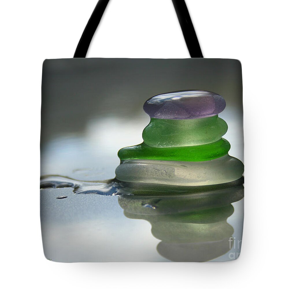 Seaglass Tote Bag featuring the photograph Peace by Barbara McMahon
