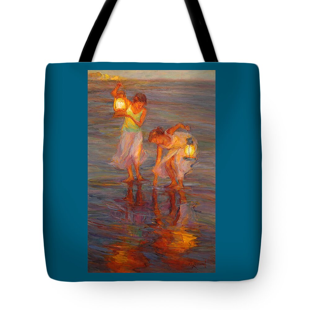 Beach Tote Bag featuring the painting Peace by Diane Leonard