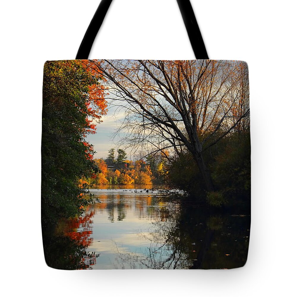 Wausau Tote Bag featuring the photograph Peaceful October Afternoon by Dale Kauzlaric