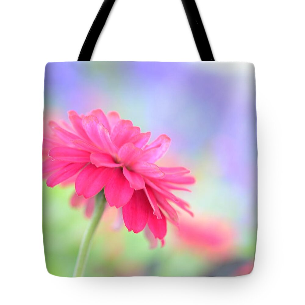 Pink Tote Bag featuring the photograph Peaceful Pink by Kathy Paynter