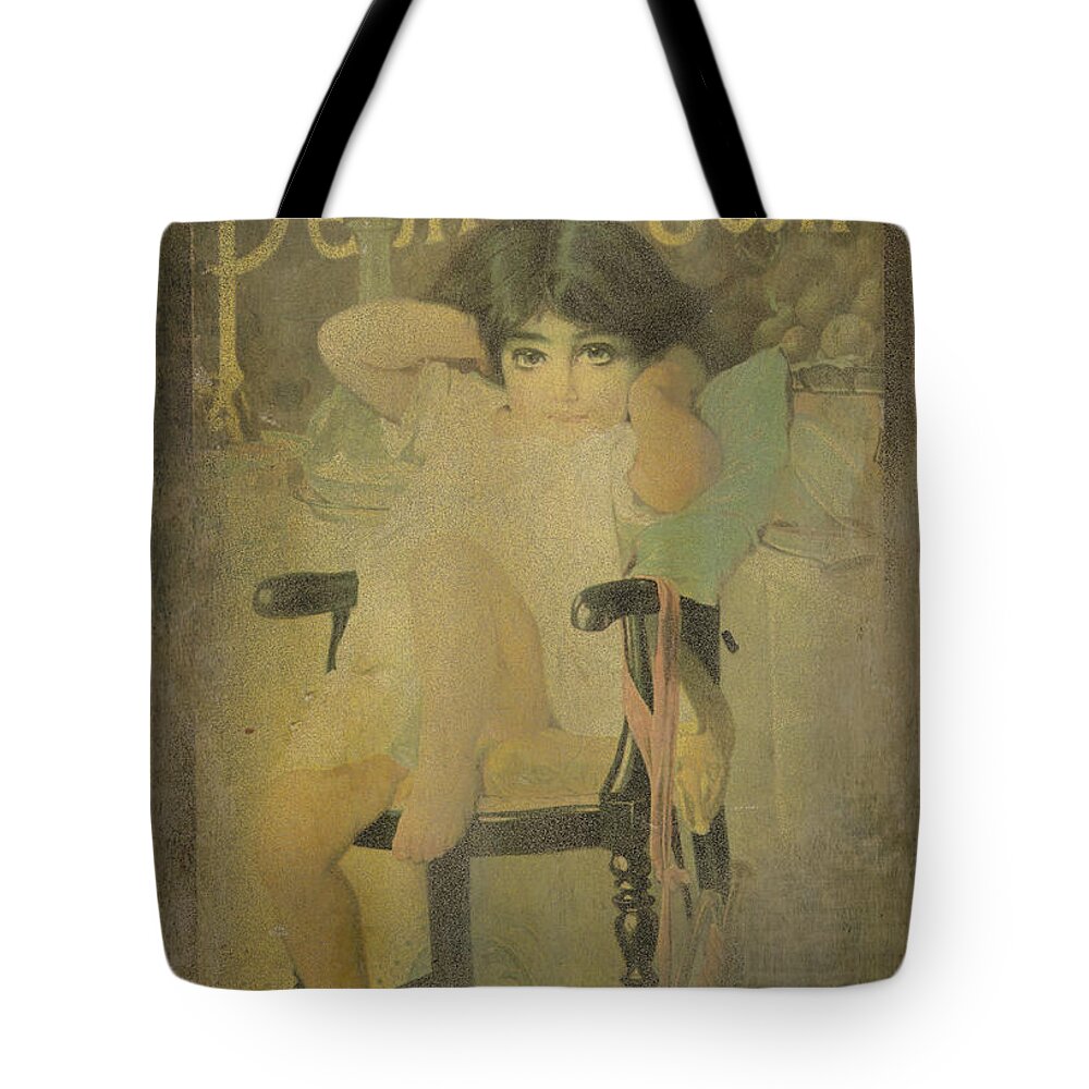 Vintage Tote Bag featuring the photograph Pear Soap Girl by Betty LaRue