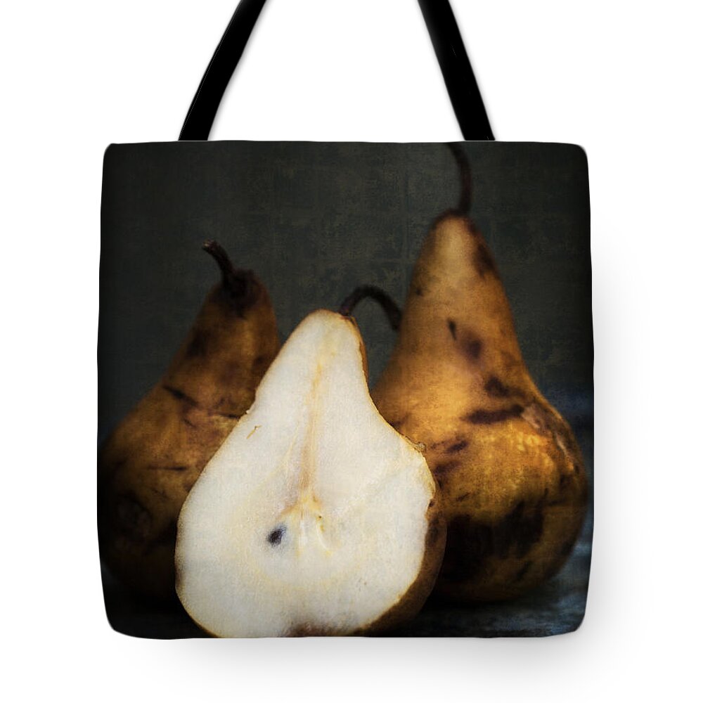 Fruit Tote Bag featuring the photograph Pear Still life by Edward Fielding