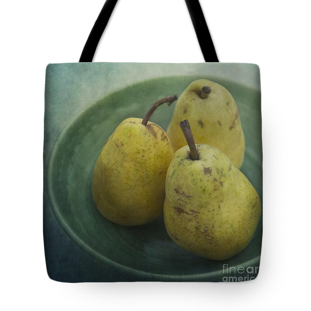 Pear Tote Bag featuring the photograph Pears In A Square by Priska Wettstein