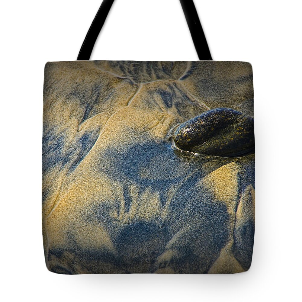 Art Tote Bag featuring the photograph Pebble on the Beach at Torrey Pines State Beach in Southern California No. 1304 by Randall Nyhof