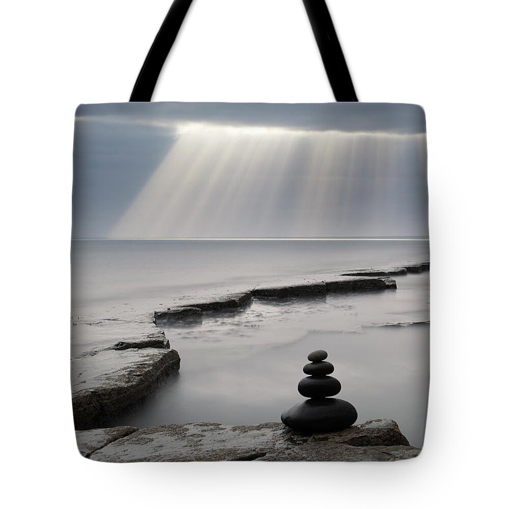 Tranquility Tote Bag featuring the photograph Pebbles, Kimmeridge Bay, Dorset, Uk by Travelpix Ltd