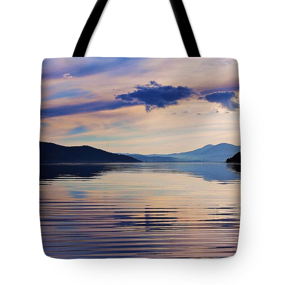 Lake Tote Bag featuring the photograph Pend Oreille Peace by Benjamin Yeager