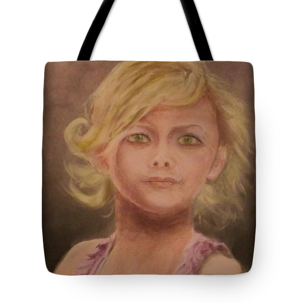Portrait Tote Bag featuring the painting Penelope by Stephen King