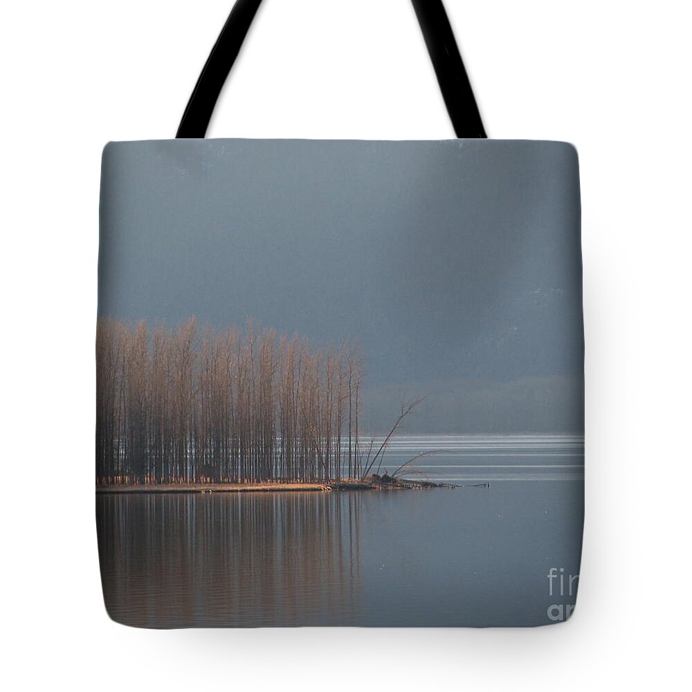 Trees Tote Bag featuring the photograph Peninsula of Trees by Leone Lund