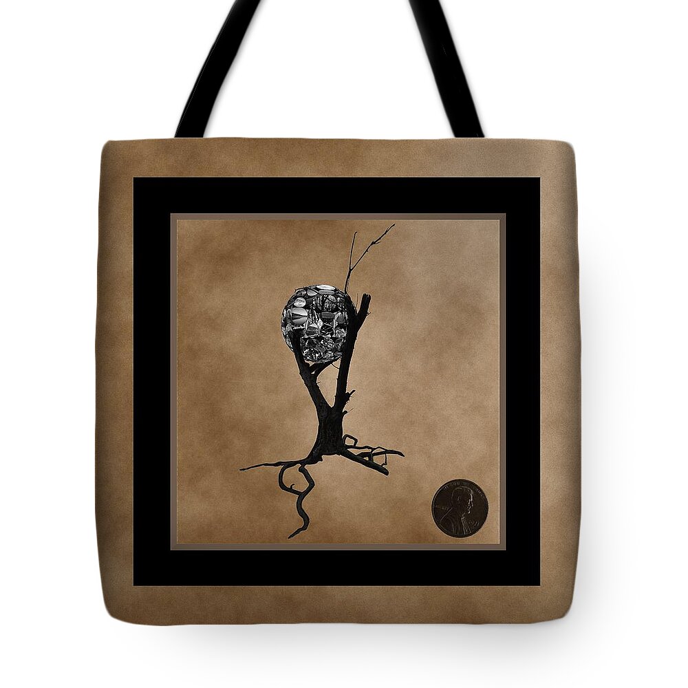 Penny For Your Thoughts Tote Bag featuring the digital art Penny for your Thoughts by Barbara St Jean