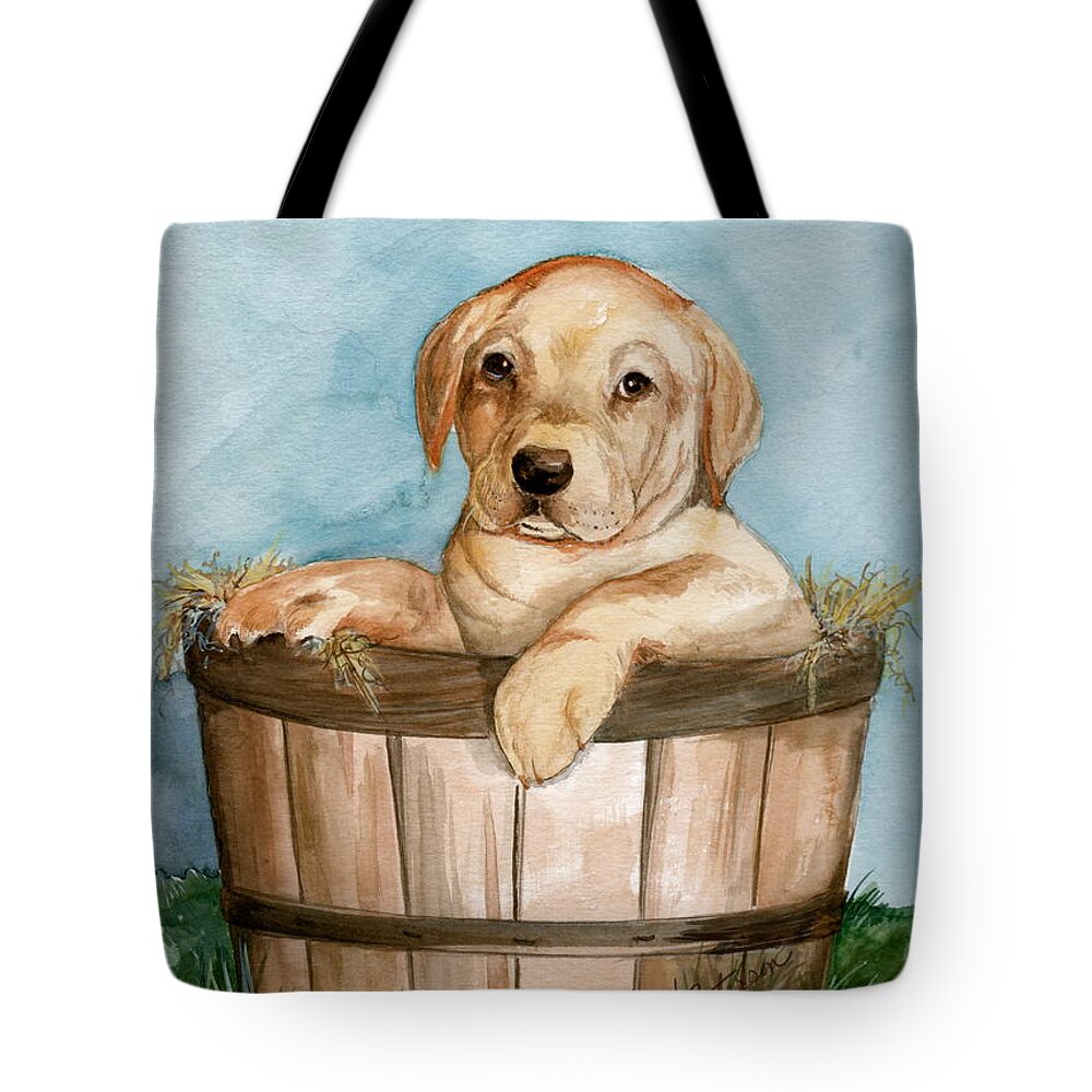 Watercolor Tote Bag featuring the painting Perfect Fit by Nancy Patterson