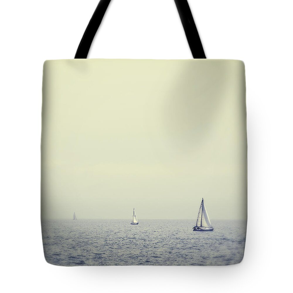 Sailing Tote Bag featuring the photograph Perpetual - Santa Cruz, California by Melanie Alexandra Price