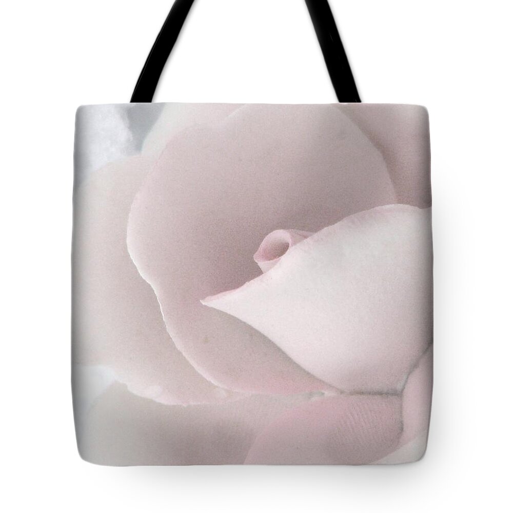 Roses Tote Bag featuring the photograph Petals In The Snow by Angela Davies