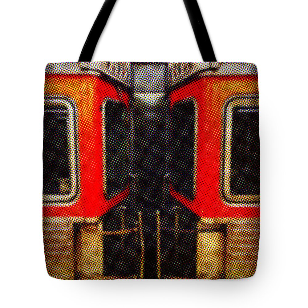 Philadelphia Tote Bag featuring the photograph Philadelphia - Subway in Newsprint by Richard Reeve