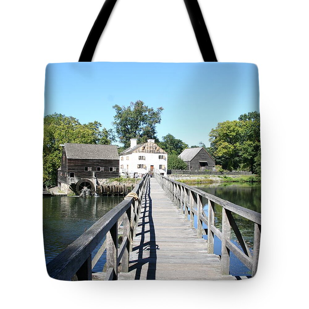 Landscape Tote Bag featuring the photograph Philipsburg Manor by Karen Silvestri